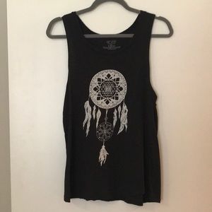 Onzie Black dreamcatcher tank size S/M